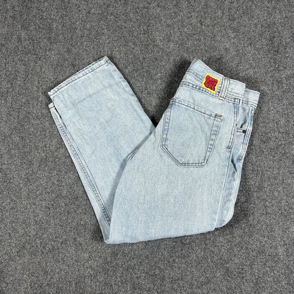 Empyre Relaxed Fit Skate Jeans Womens 25 Light Wash Blue Denim Baggy Y2K #2495